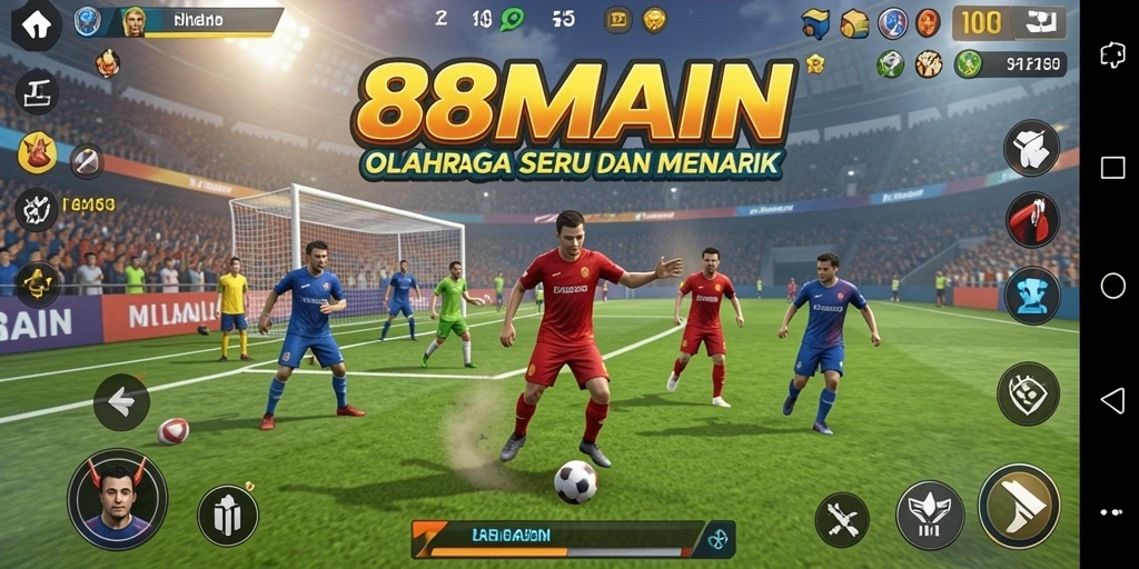 Tampilan gameplay yang mendebarkan dalam 88MAIN saat beraksi.