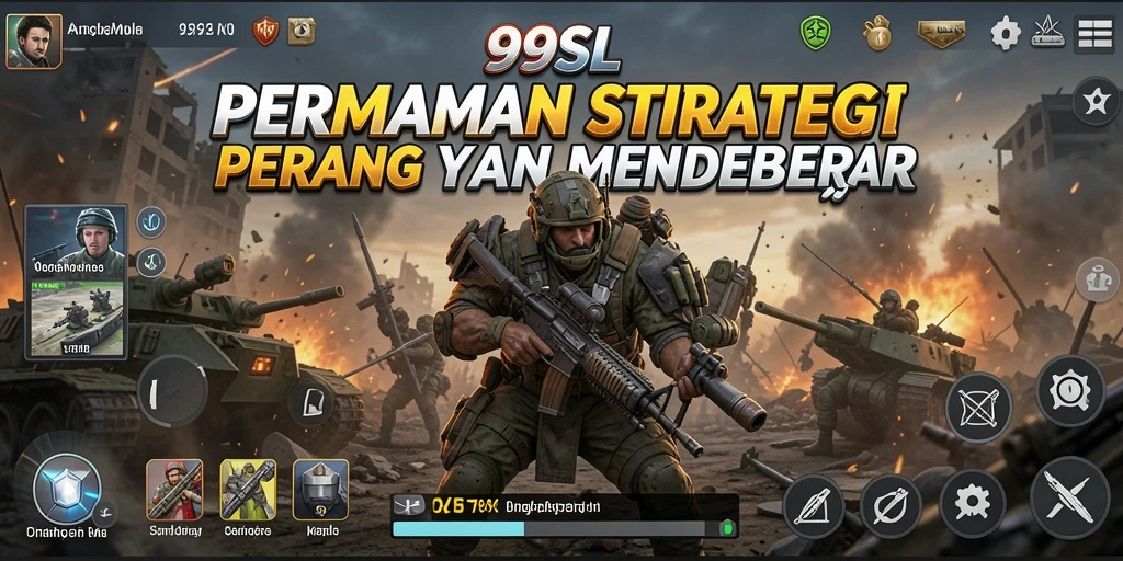 Tampilan menarik dari gameplay 99SL dengan strategis dan pertempuran.