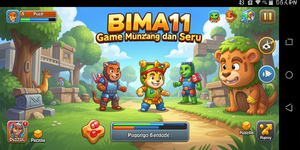 Tampilan gameplay BIMA11 yang menantang dan seru.