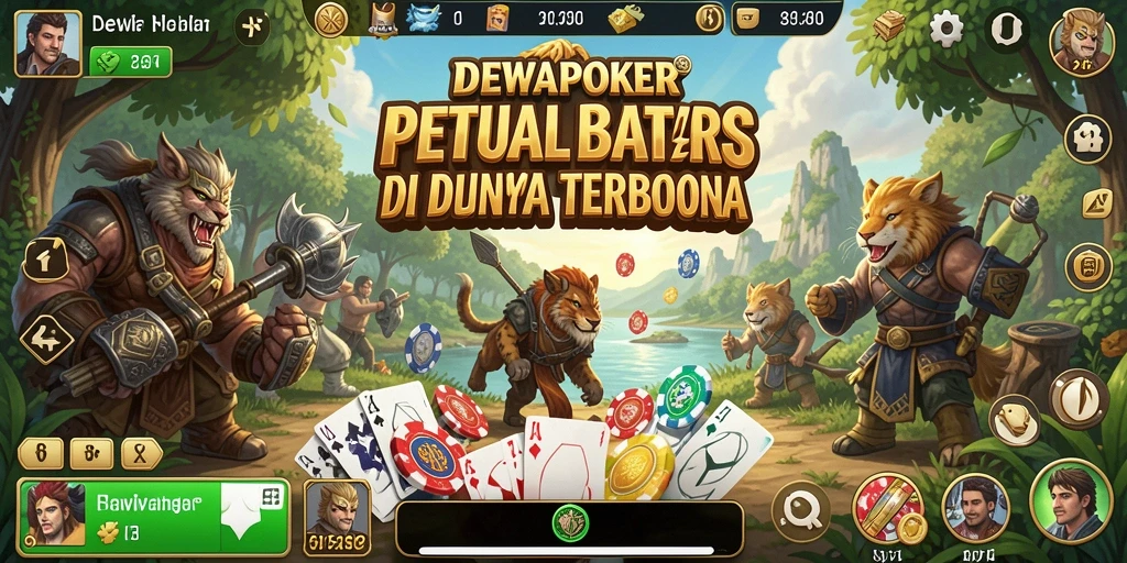 Tangkapan layar gameplay DEWAPOKER dengan petualangan seru.