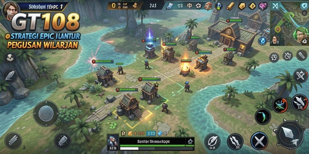 Gameplay strategi yang intens dan menyenangkan di GT108.