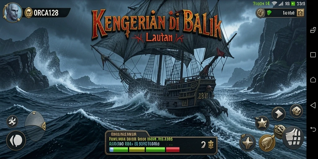 Gameplay ORCA128 yang menegangkan dengan kegelapan yang menakutkan.