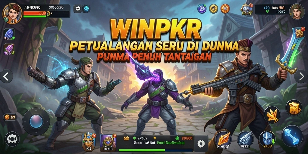 Screenshot menampilkan gameplay petualangan seru di WINPKR.